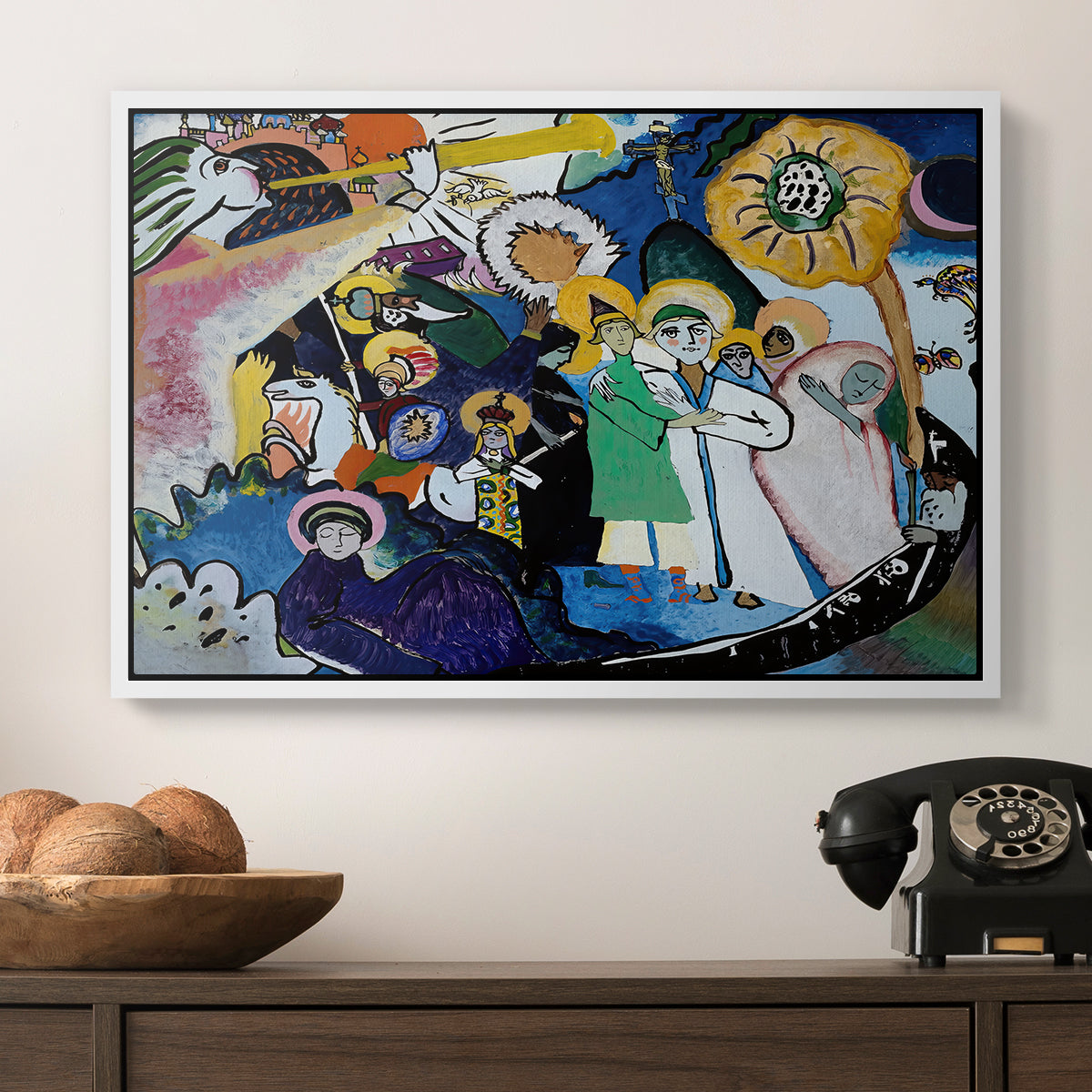 All Saints Day I, 1911 - Floater Framed Canvas Print