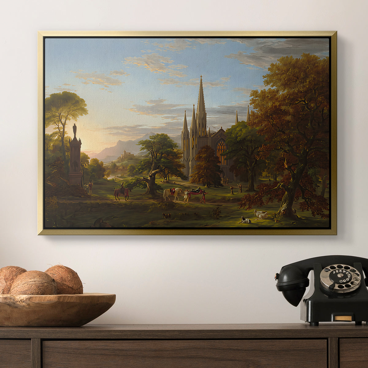 The Return, 1837 - Floater Framed Canvas Print