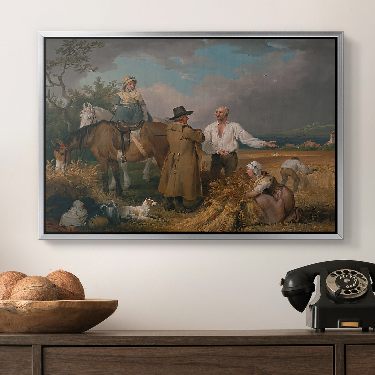 The Reapers, 1800 - Floater Framed Canvas Print