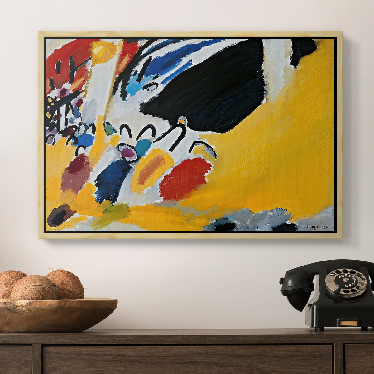 Impression III (Concert), 1911 - Floater Framed Canvas Print