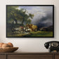 The Harvest Wagon (Der Heuwagen), c. 1850 - Floater Framed Canvas Print