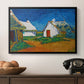 Three White Cottages at Saintes-Maries, 1888 - Floater Framed Canvas Print