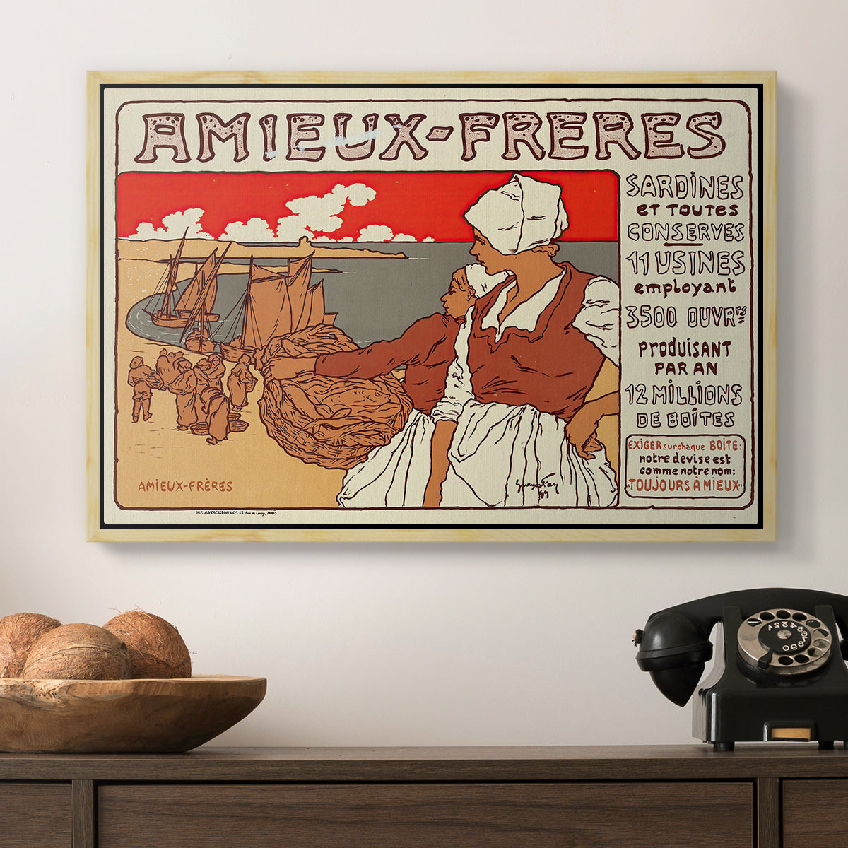 Amieux-Frères (Advertising Poster), 1899 - Floater Framed Canvas Print