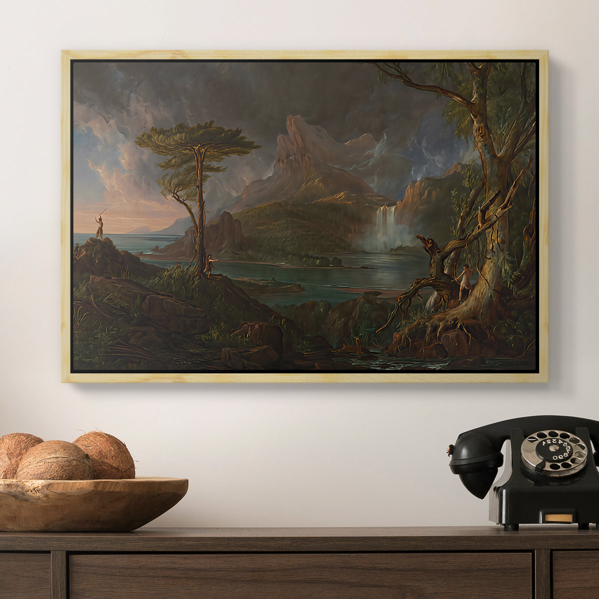 A Wild Scene, 1831-1832 - Floater Framed Canvas Print
