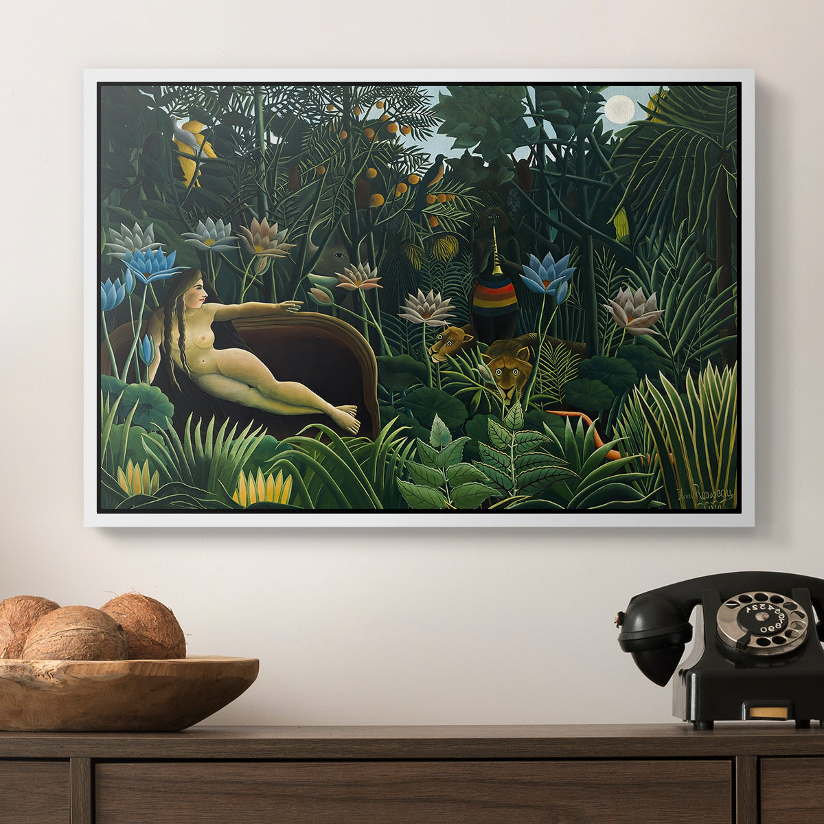 The Dream (Le Rêve), 1910 - Floater Framed Canvas Print