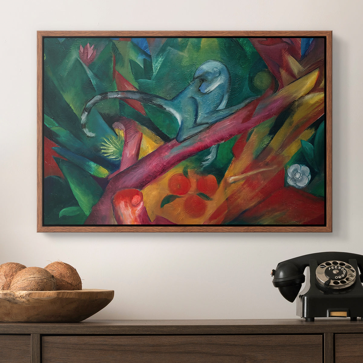 The Monkey, 1912 - Floater Framed Canvas Print