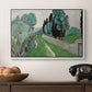 Landscape with Cypresses and Olive Trees near Nice, c. 1918 - Floater Framed Canvas Print