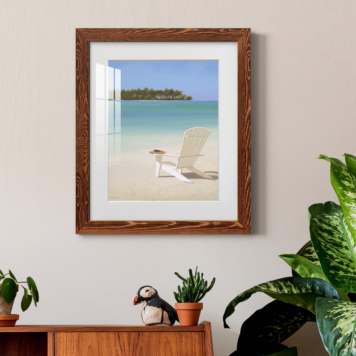 Beachfront Property - Premium Framed Print - Distressed Barnwood Frame - Ready to Hang