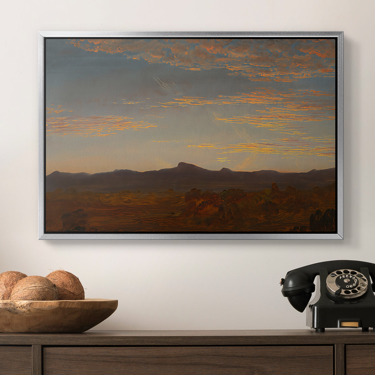 Study for "Catskill Creek", c. 1844-1845 - Floater Framed Canvas Print