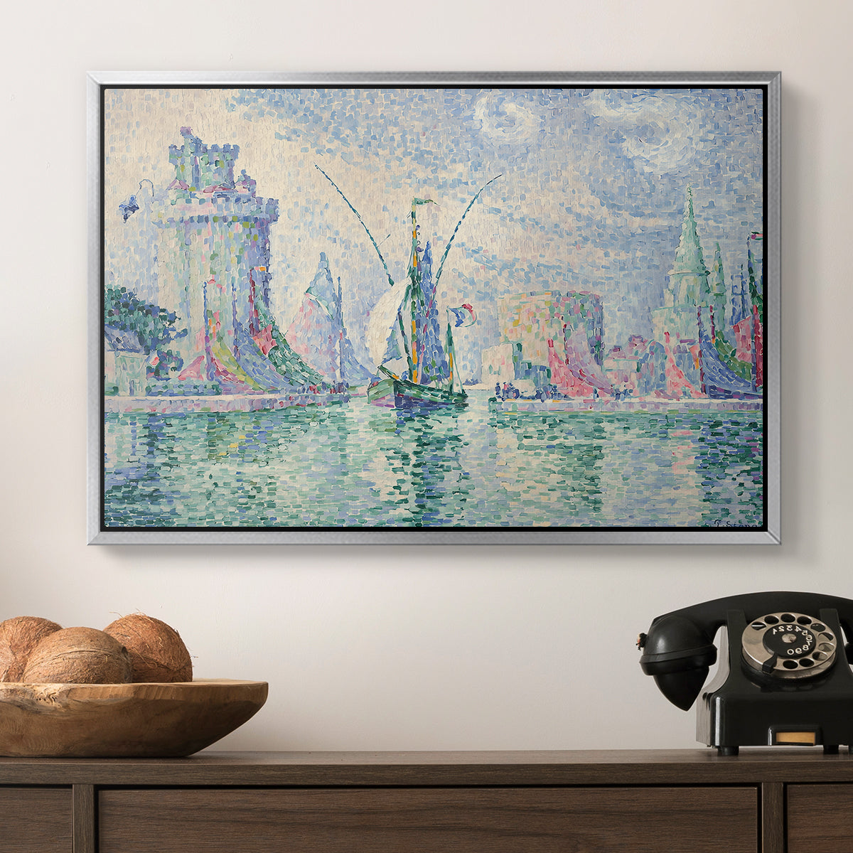 The Green Towers (Les tours vertes, la Rochelle), 1913 - Floater Framed Canvas Print