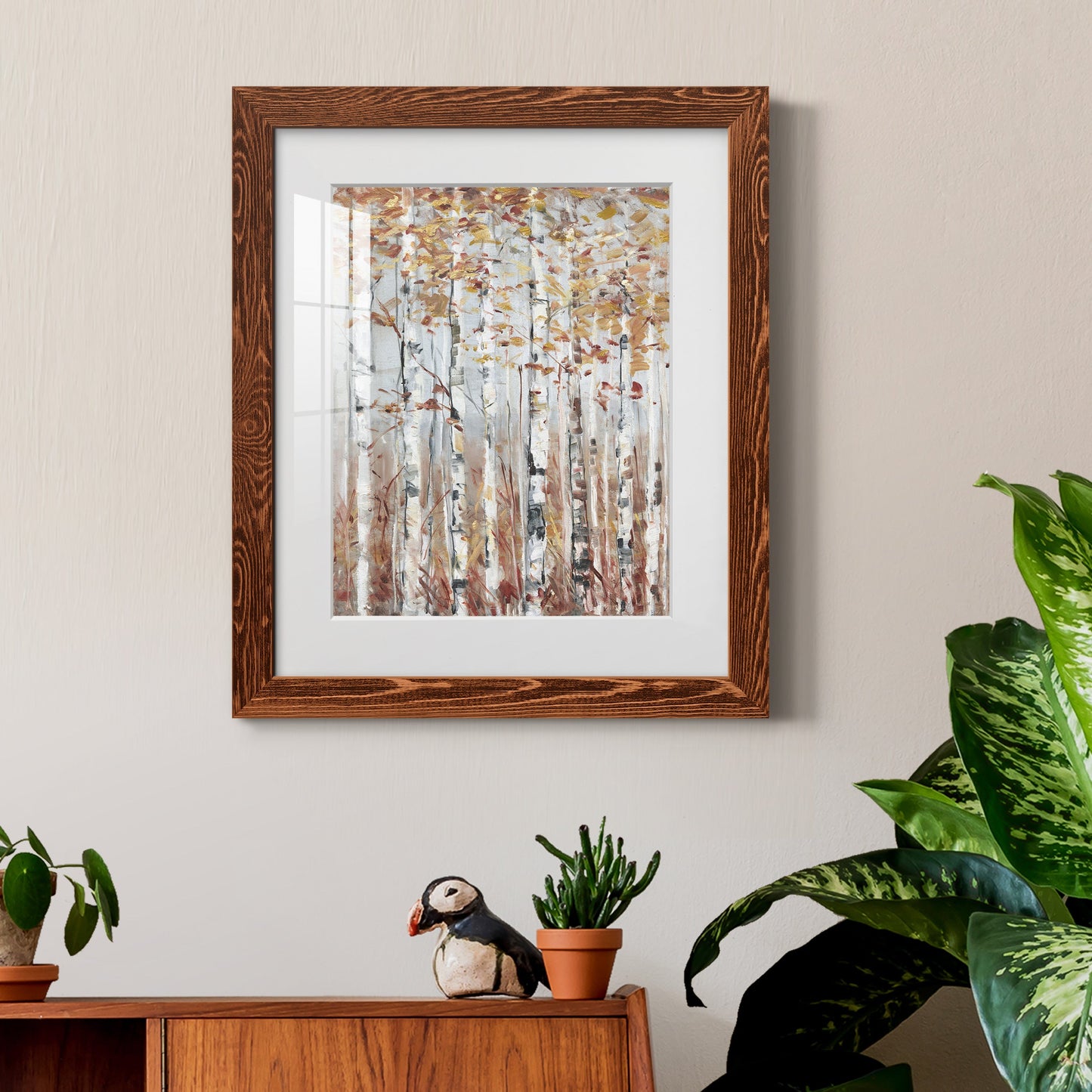 Copper Forest - Premium Framed Print - Distressed Barnwood Frame - Ready to Hang