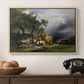 The Harvest Wagon (Der Heuwagen), c. 1850 - Floater Framed Canvas Print