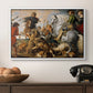 The Wolf and Fox Hunt, c. 1616 - Floater Framed Canvas Print