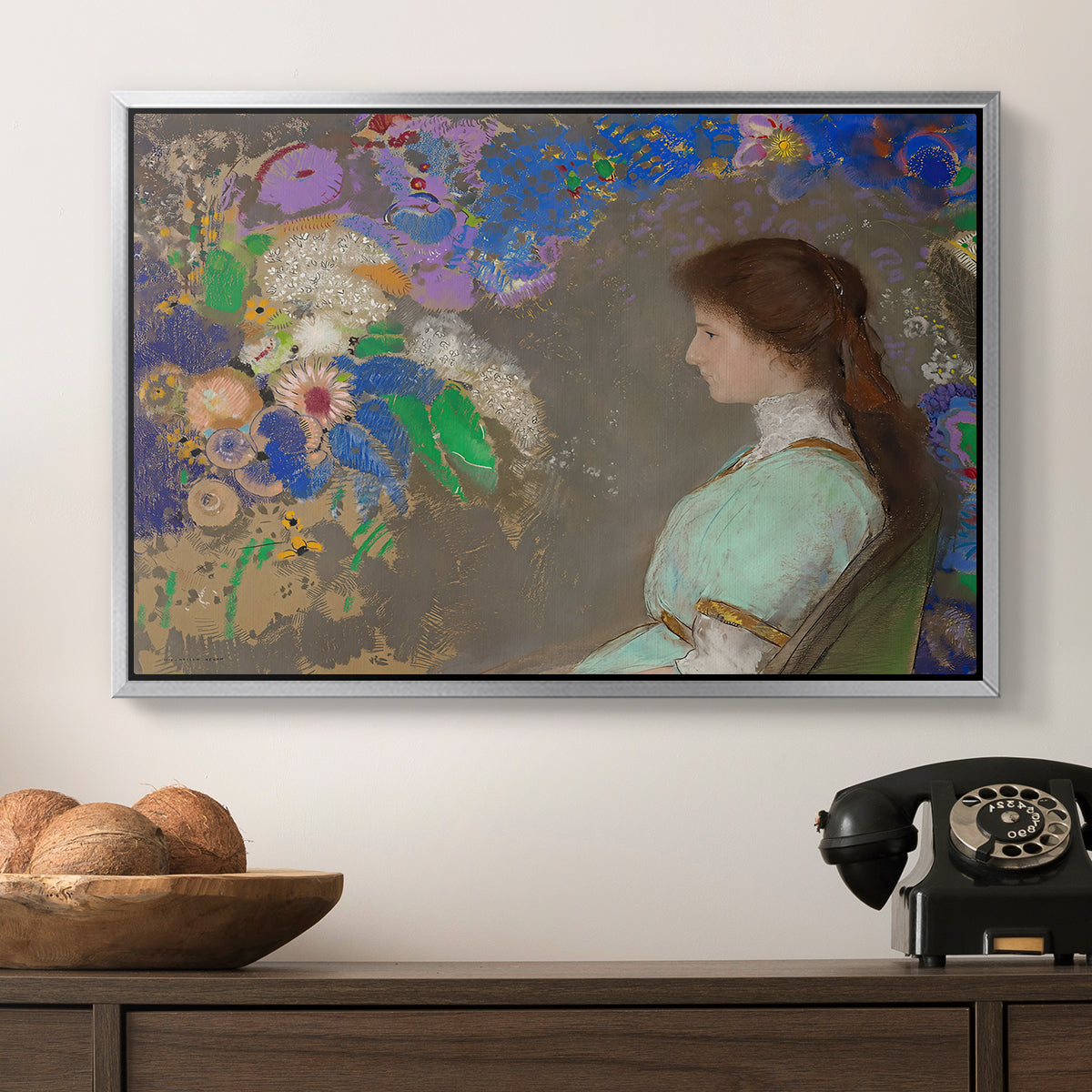 Portrait of Violette Heymann, 1910 - Floater Framed Canvas Print