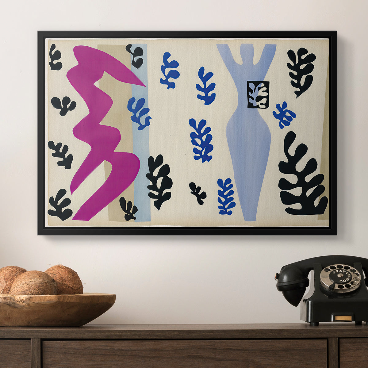 The Knife Thrower (Le lanceur de couteaux), from Jazz, 1947 - Floater Framed Canvas Print
