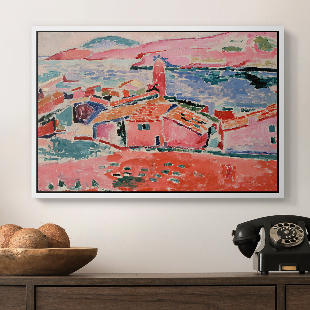 View of Collioure, 1905 - Floater Framed Canvas Print