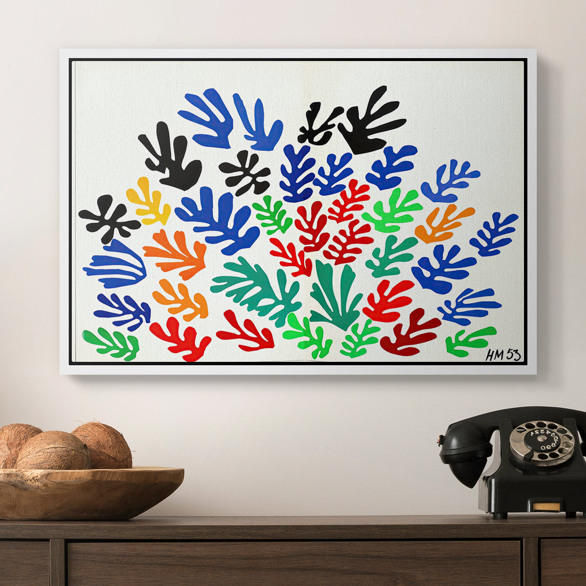 The Sheaf (La gerbe), 1953 - Floater Framed Canvas Print