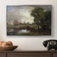 Dedham Lock and Mill, c. 1820 - Floater Framed Canvas Print