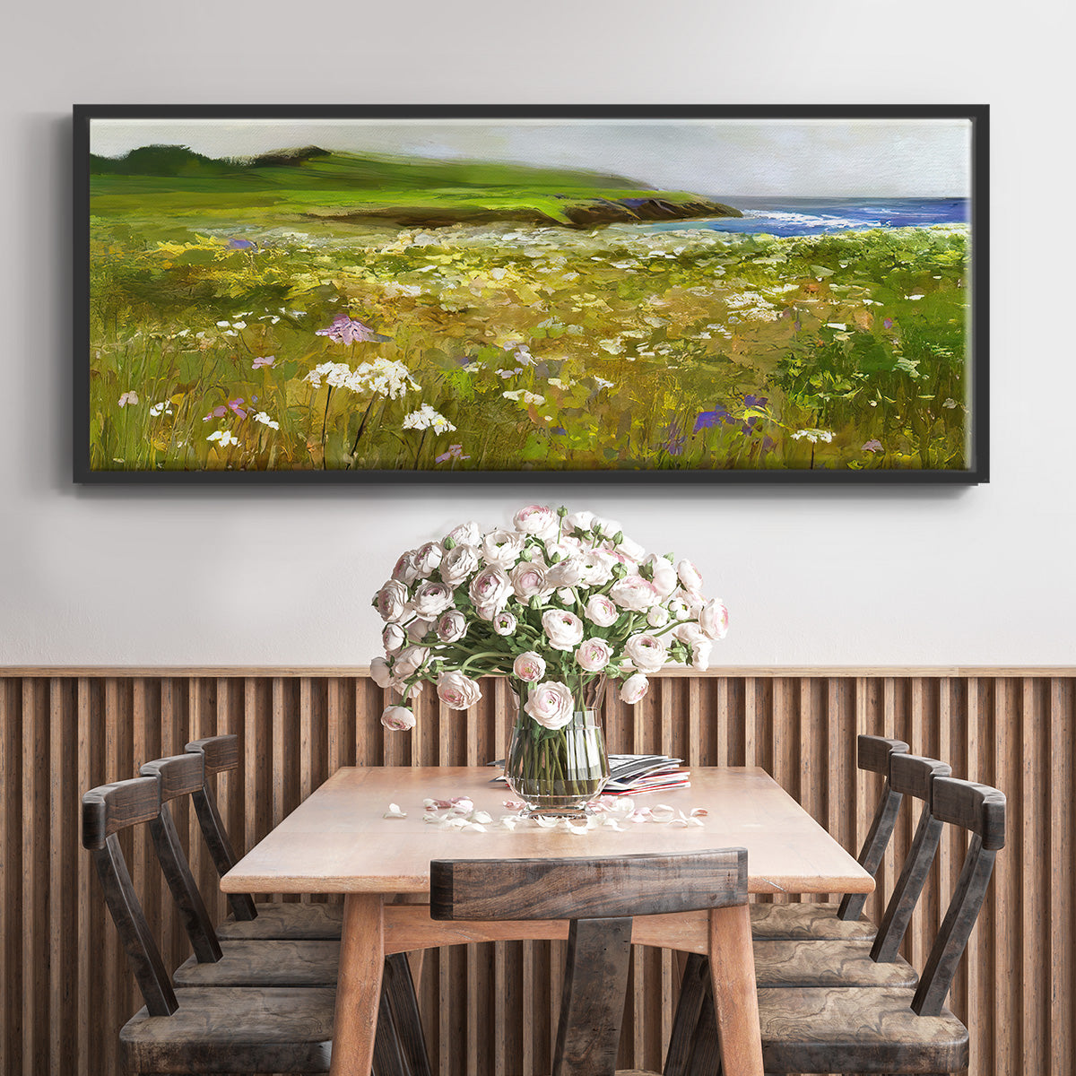Montara Bluffs - Floater Framed Canvas Print