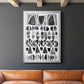 Grey Arches I - Modern Framed Canvas Print