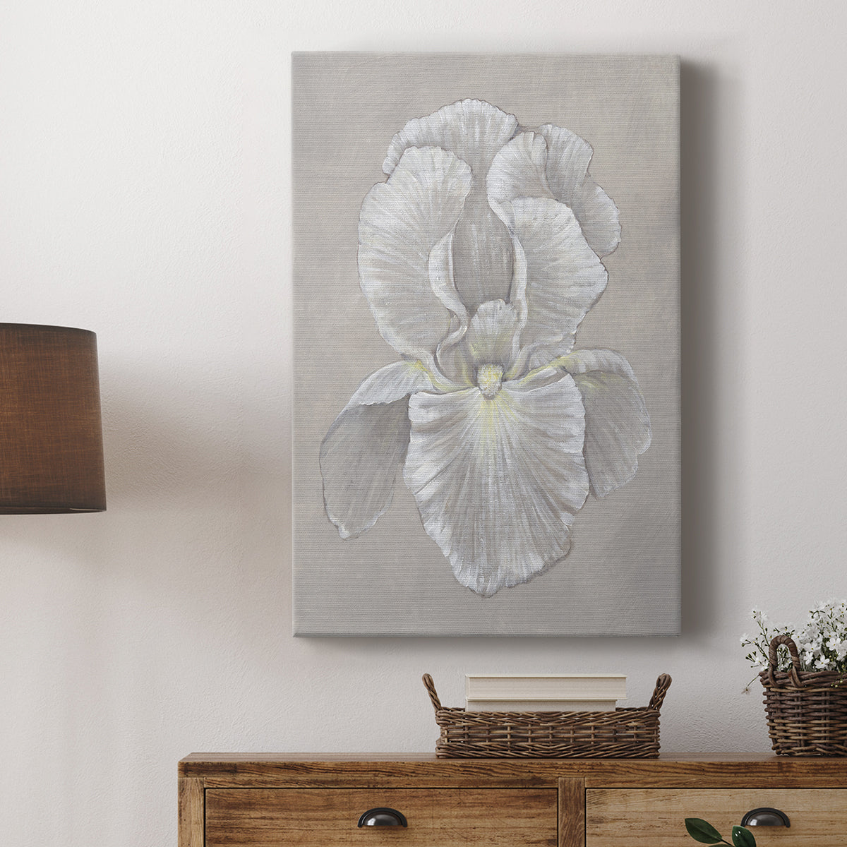 White Iris II - Canvas Art Print