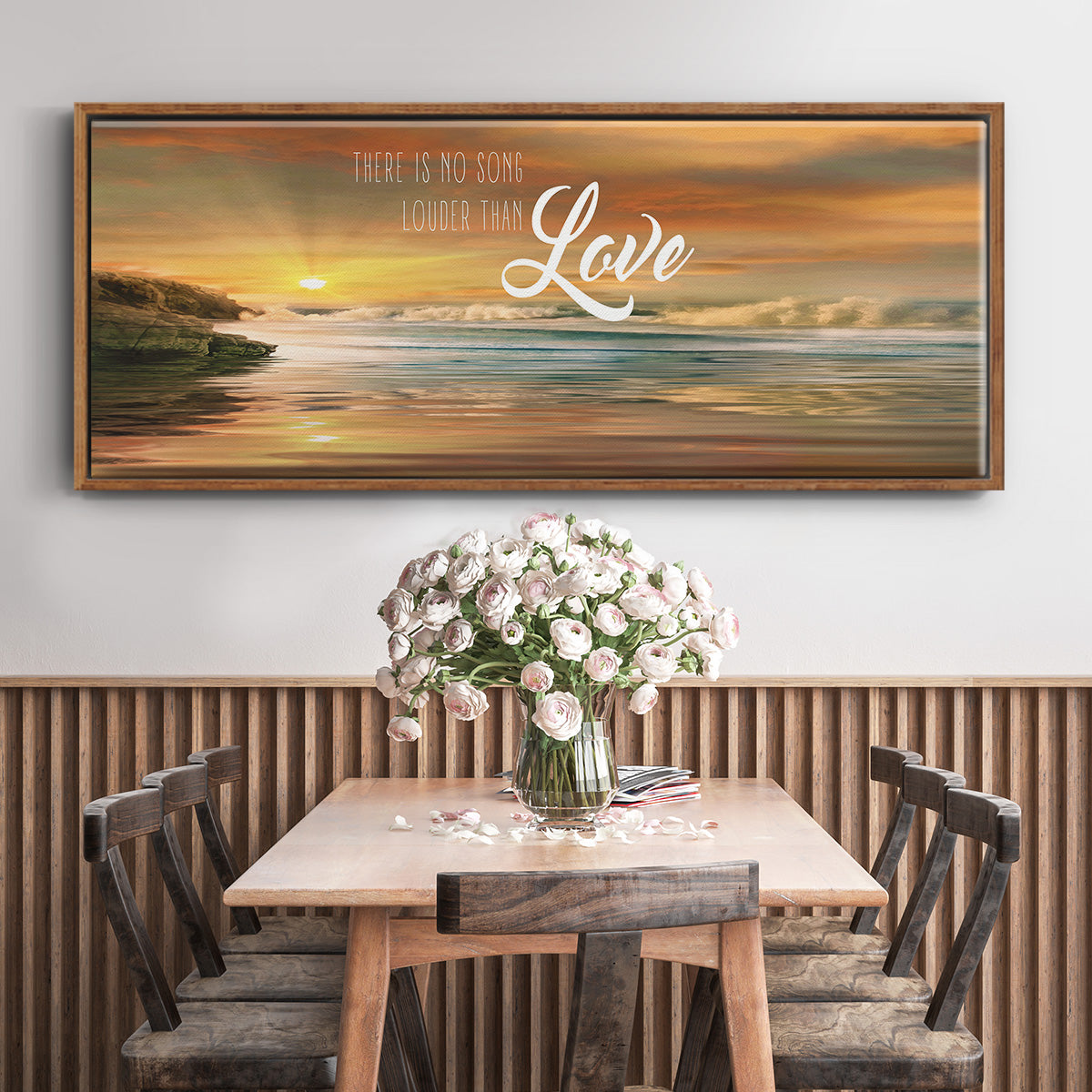 Louder Than - Floater Framed Canvas Print