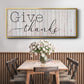 Give Thanks - Floater Framed Canvas Print