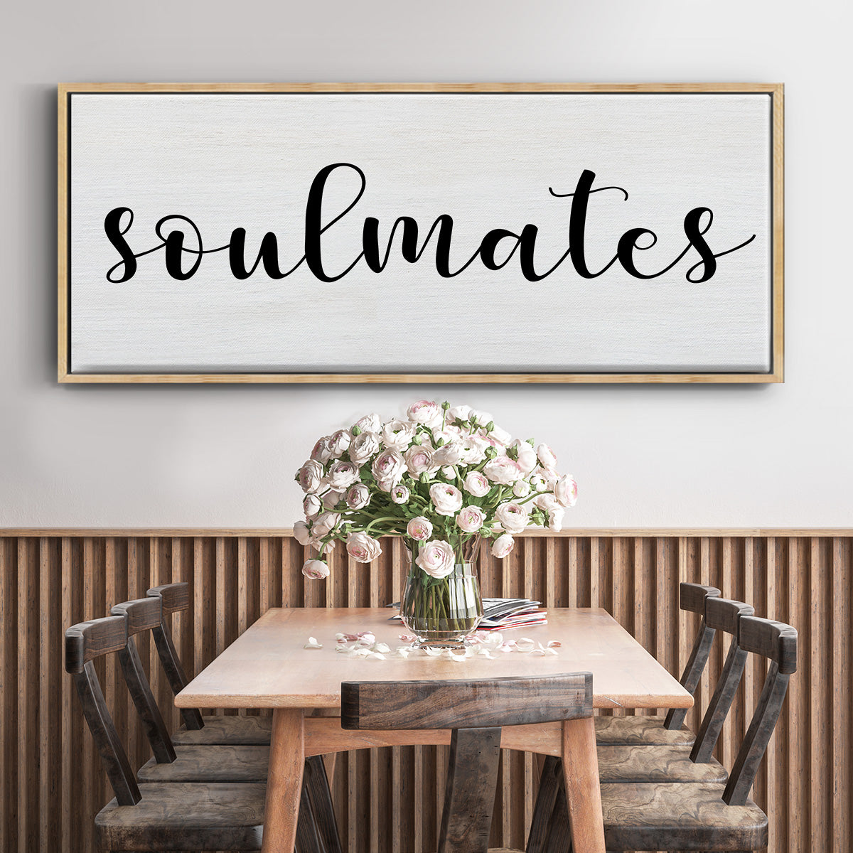 Soulmates - Floater Framed Canvas Print