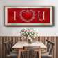 DIY Love Collection H - Floater Framed Canvas Print
