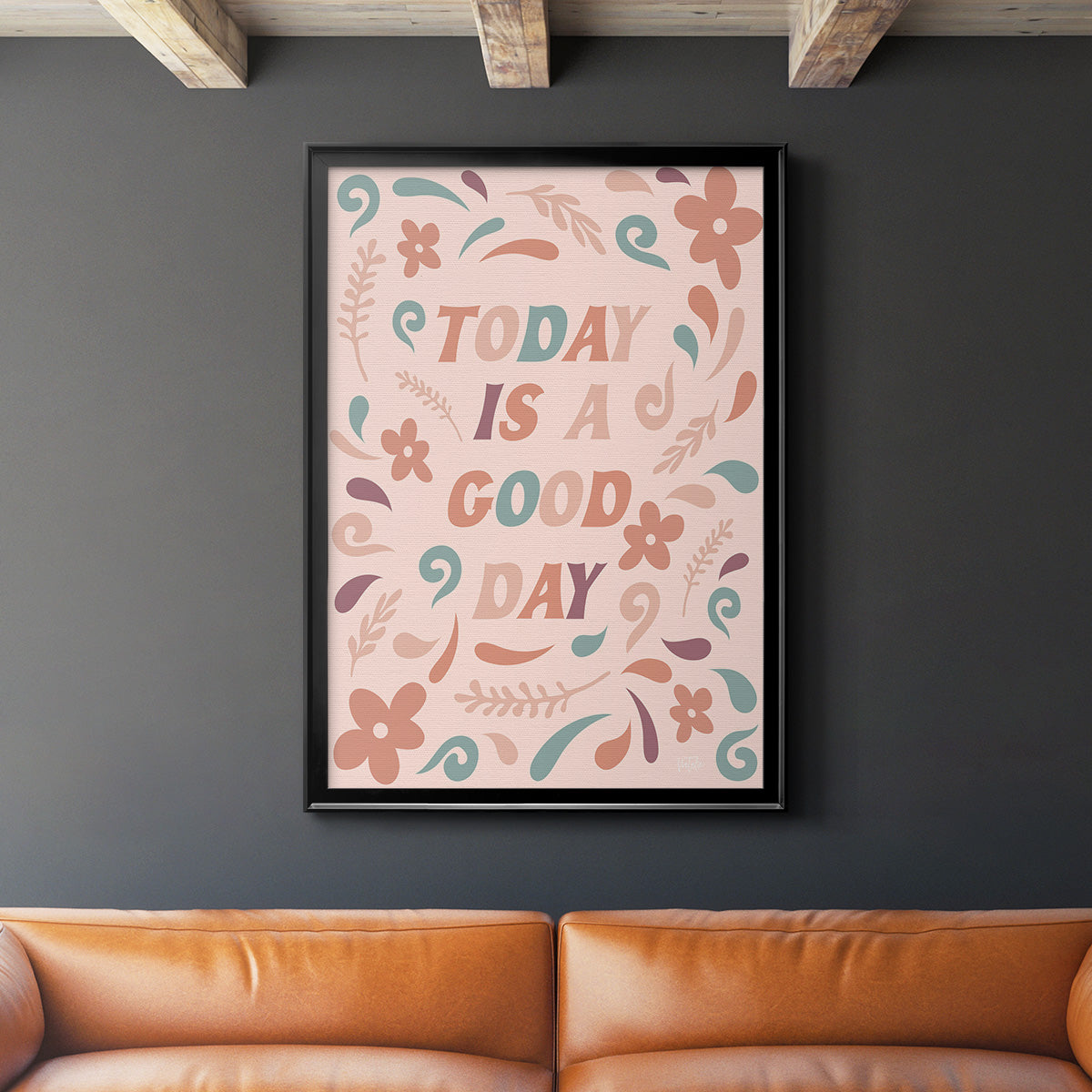 Today is a Good Day - Modern Framed Canvas Print