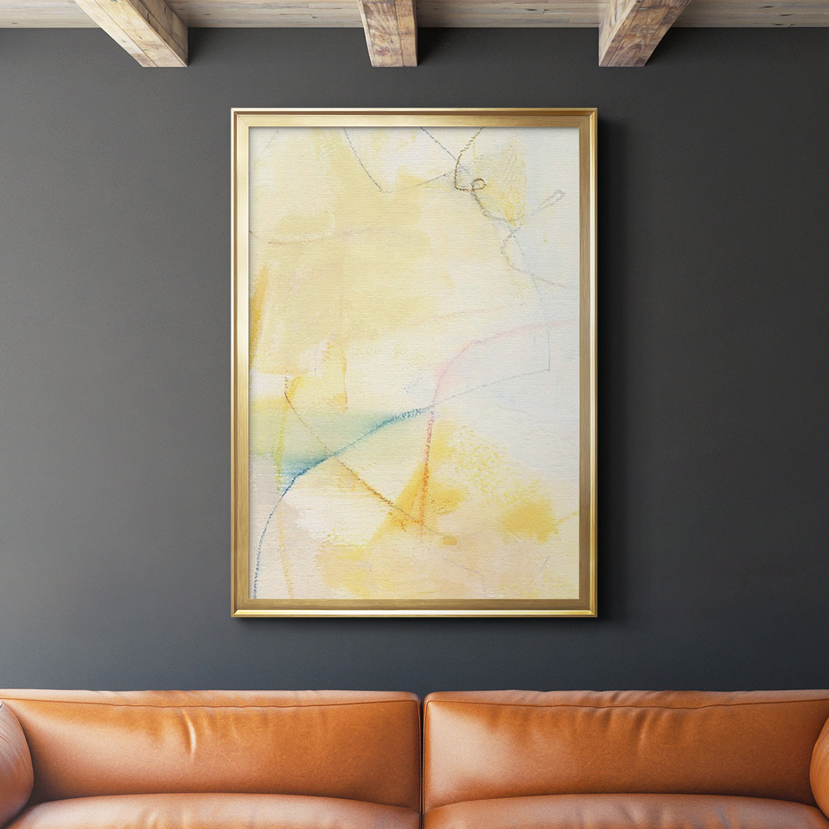 Barxan IV - Modern Framed Canvas Print
