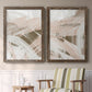 Earthtone Swipe I - Premium Framed Canvas 2 Piece Set - Ready to Hang