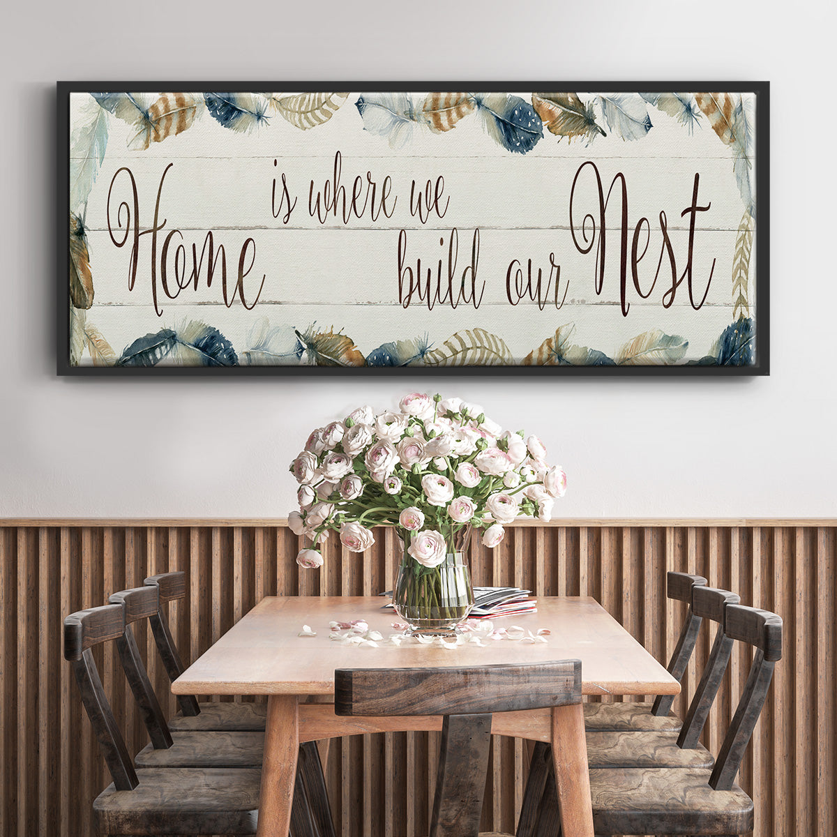 Home Nest - Floater Framed Canvas Print