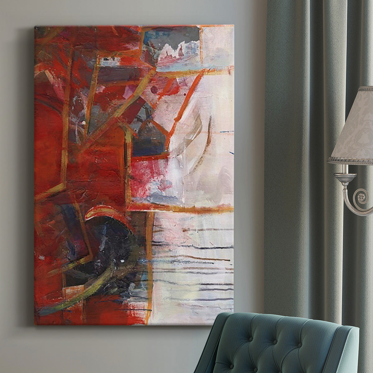 City Life IV Premium Gallery Wrapped Canvas - Ready to Hang