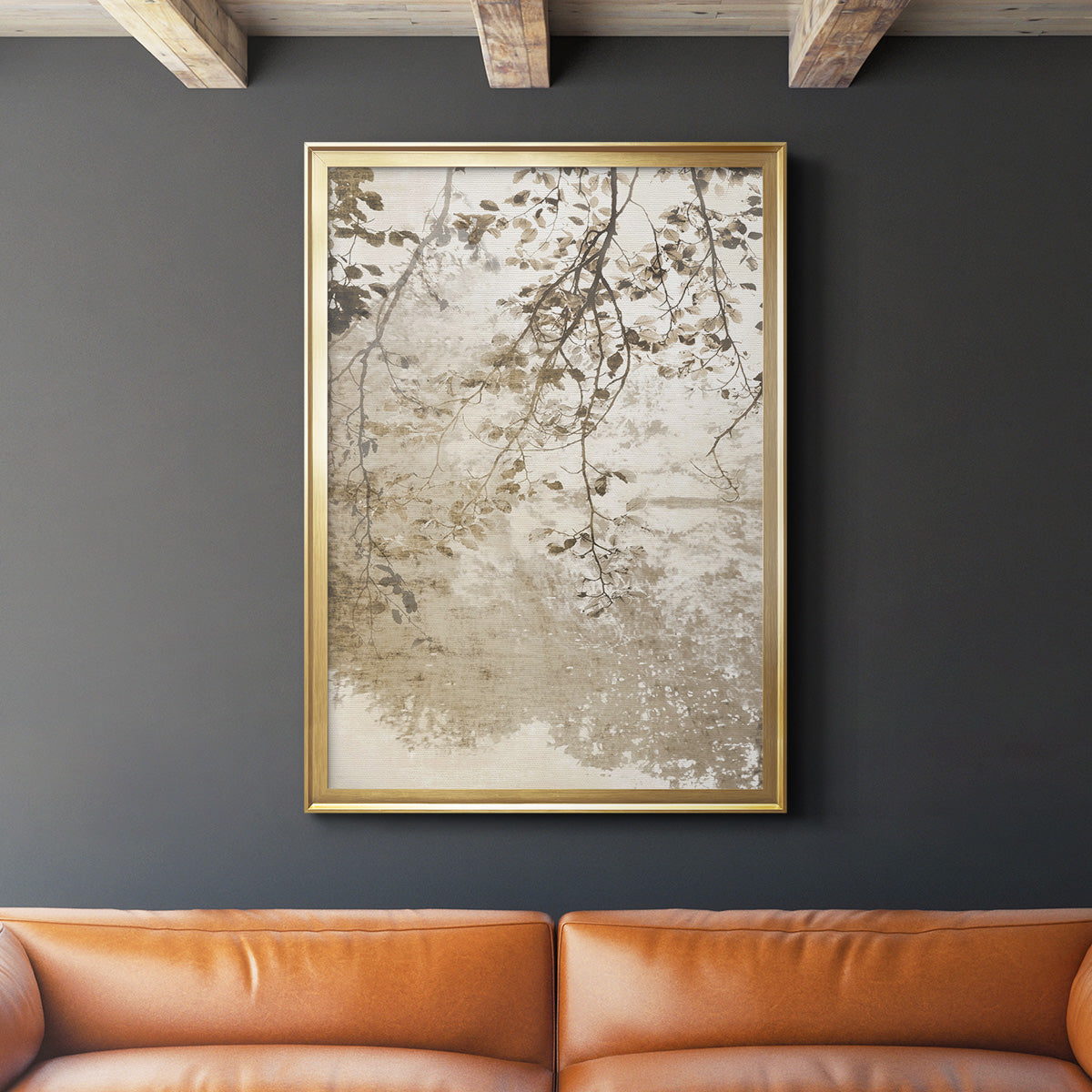 Fresco - Modern Framed Canvas Print