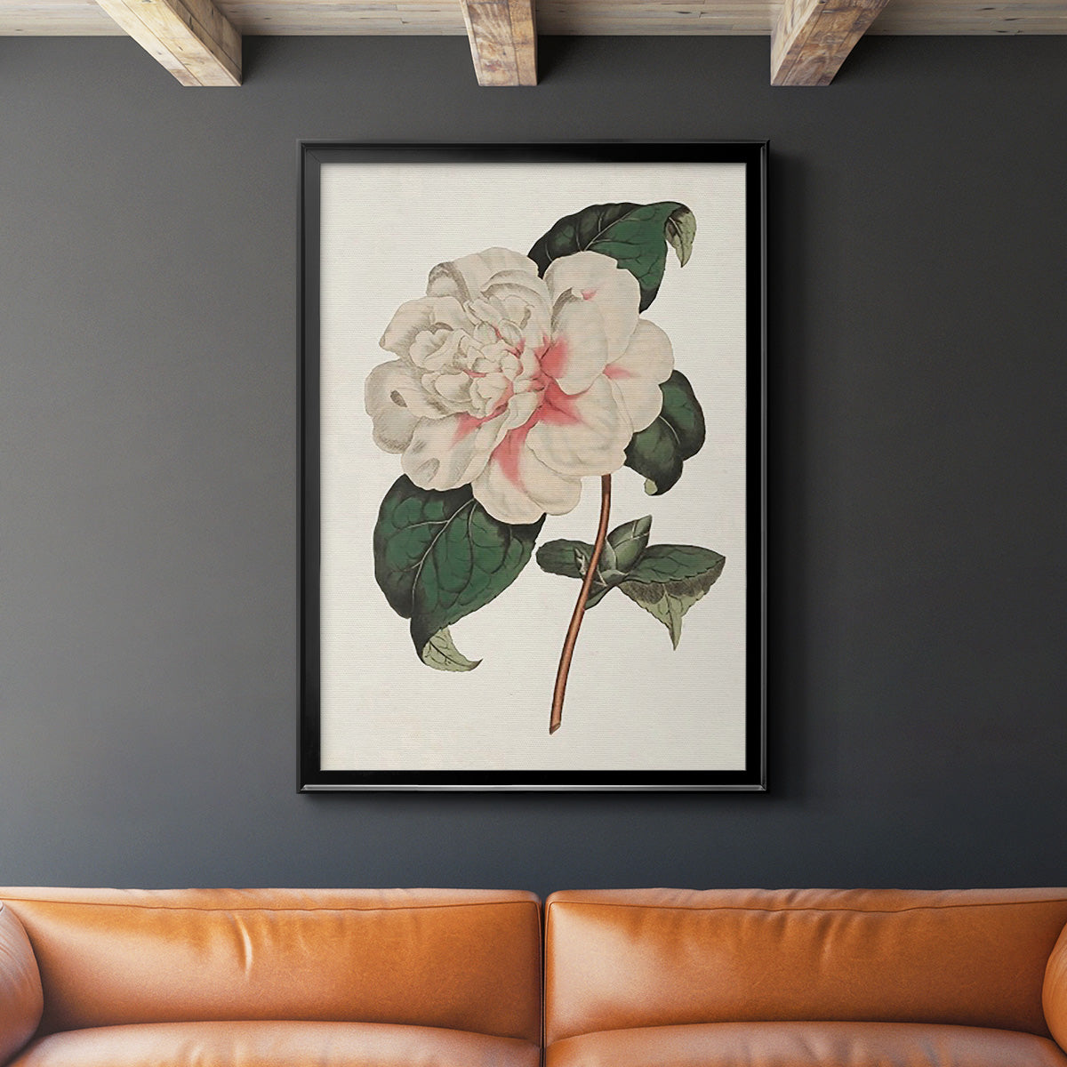 Pink Floral Mix VIII - Modern Framed Canvas Print