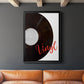 Vinyl - Modern Framed Canvas Print