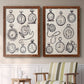 Pocket Watch Sketches I - Premium Framed Canvas 2 Piece Set - Ready to Hang