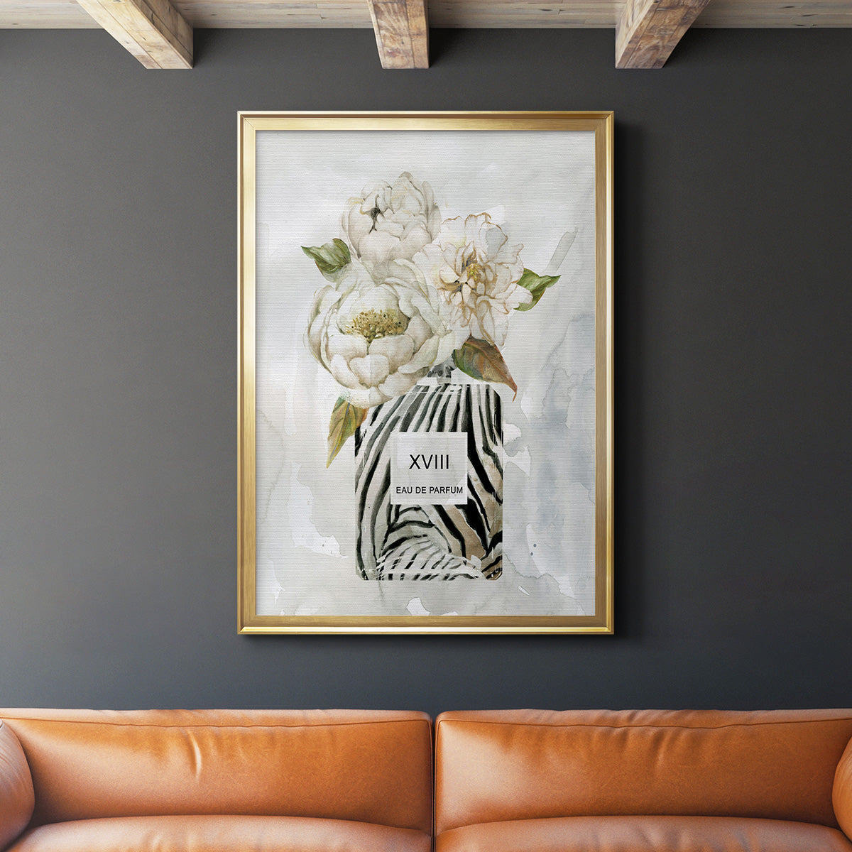 Feminine Wilds II - Modern Framed Canvas Print