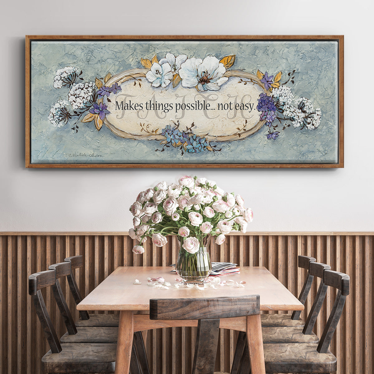 Faith - Floater Framed Canvas Print
