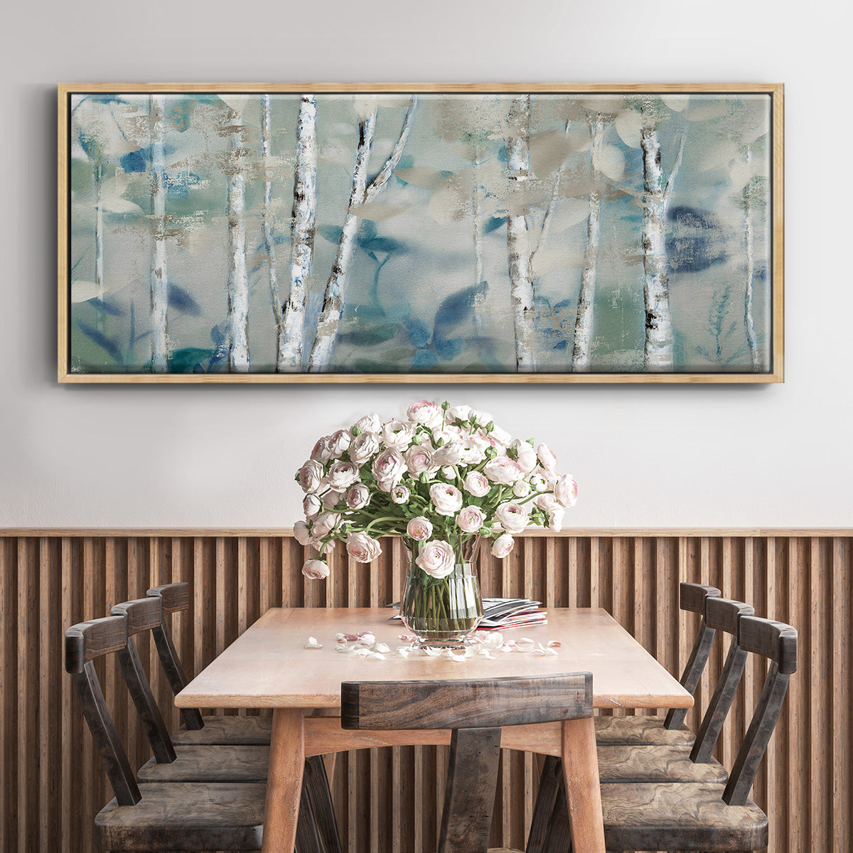 Zen Forest I - Floater Framed Canvas Print