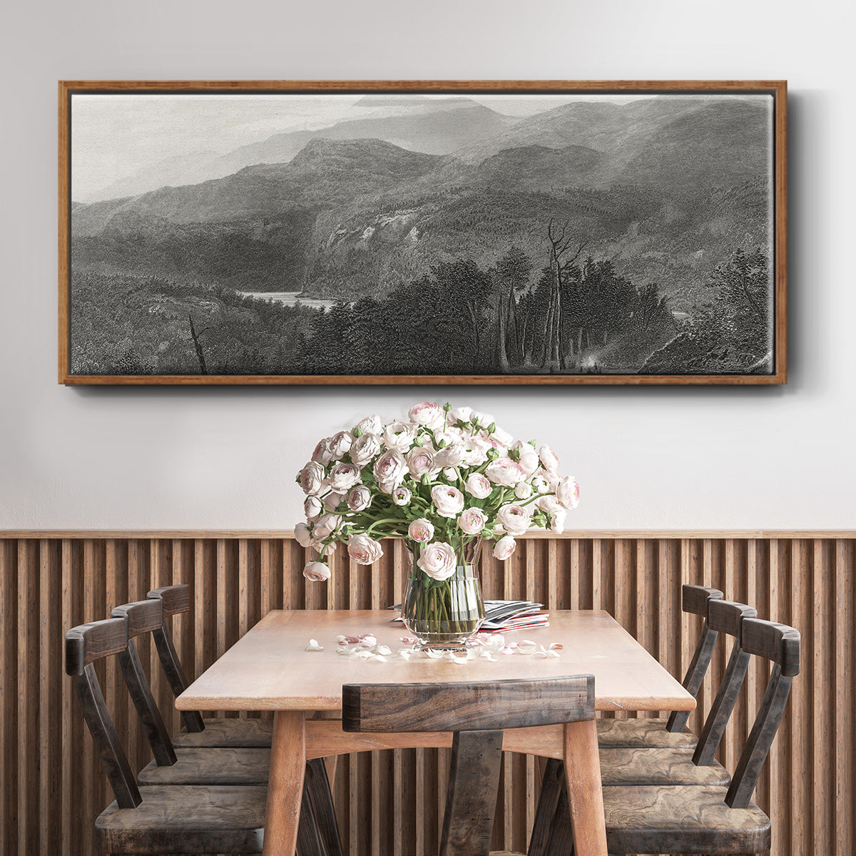 The Smoky Mountains - Floater Framed Canvas Print