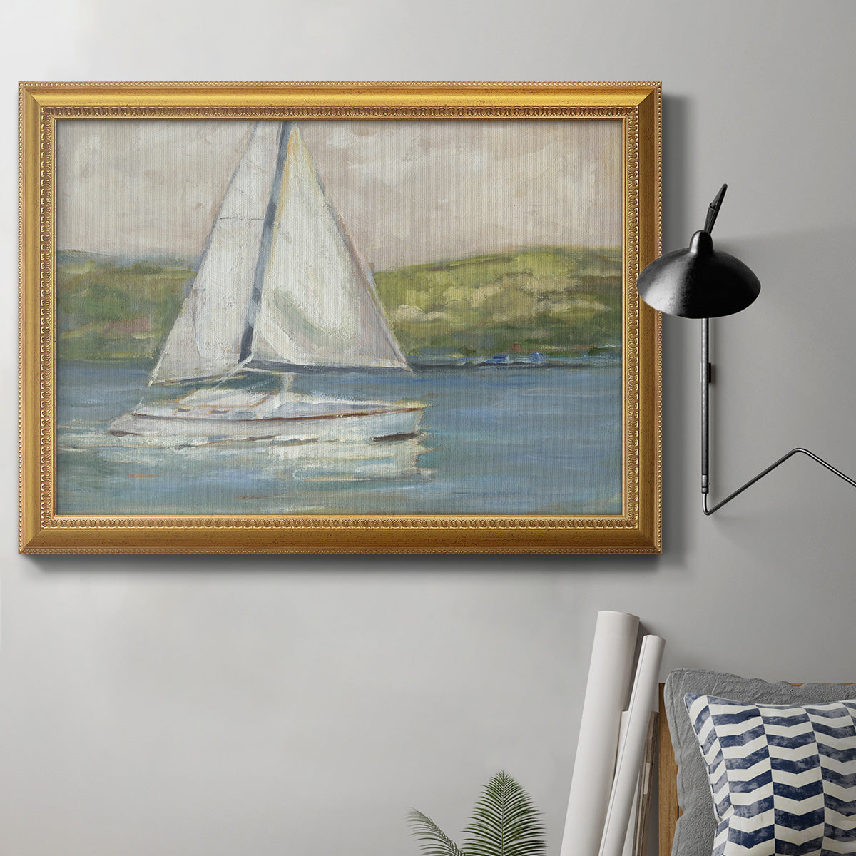 Off the Coast I Premium Framed Canvas- Ready to Hang