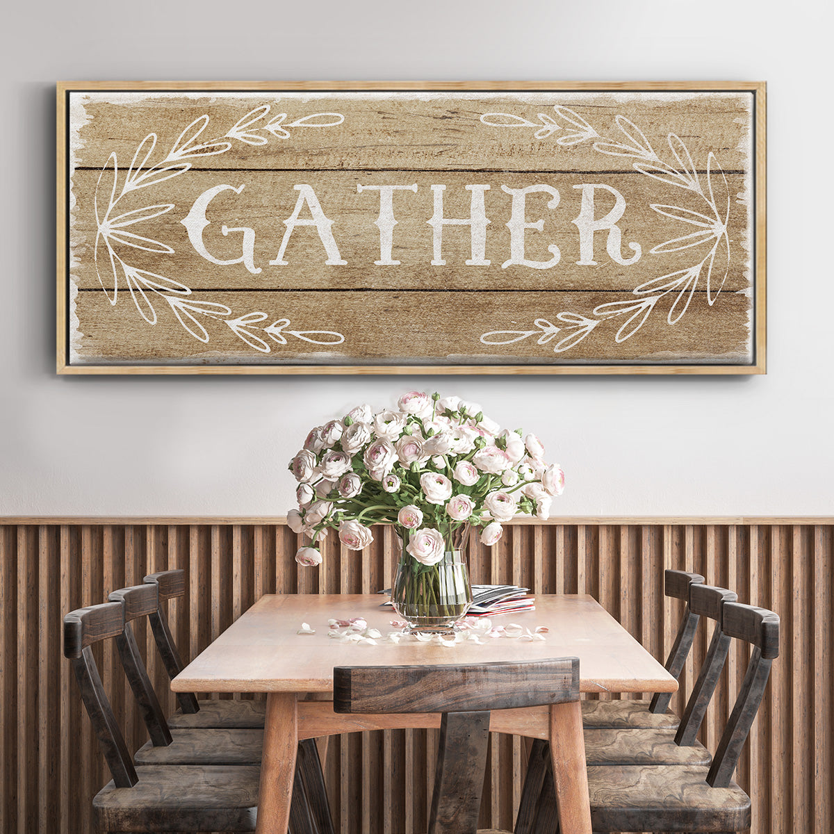 Gather - Floater Framed Canvas Print