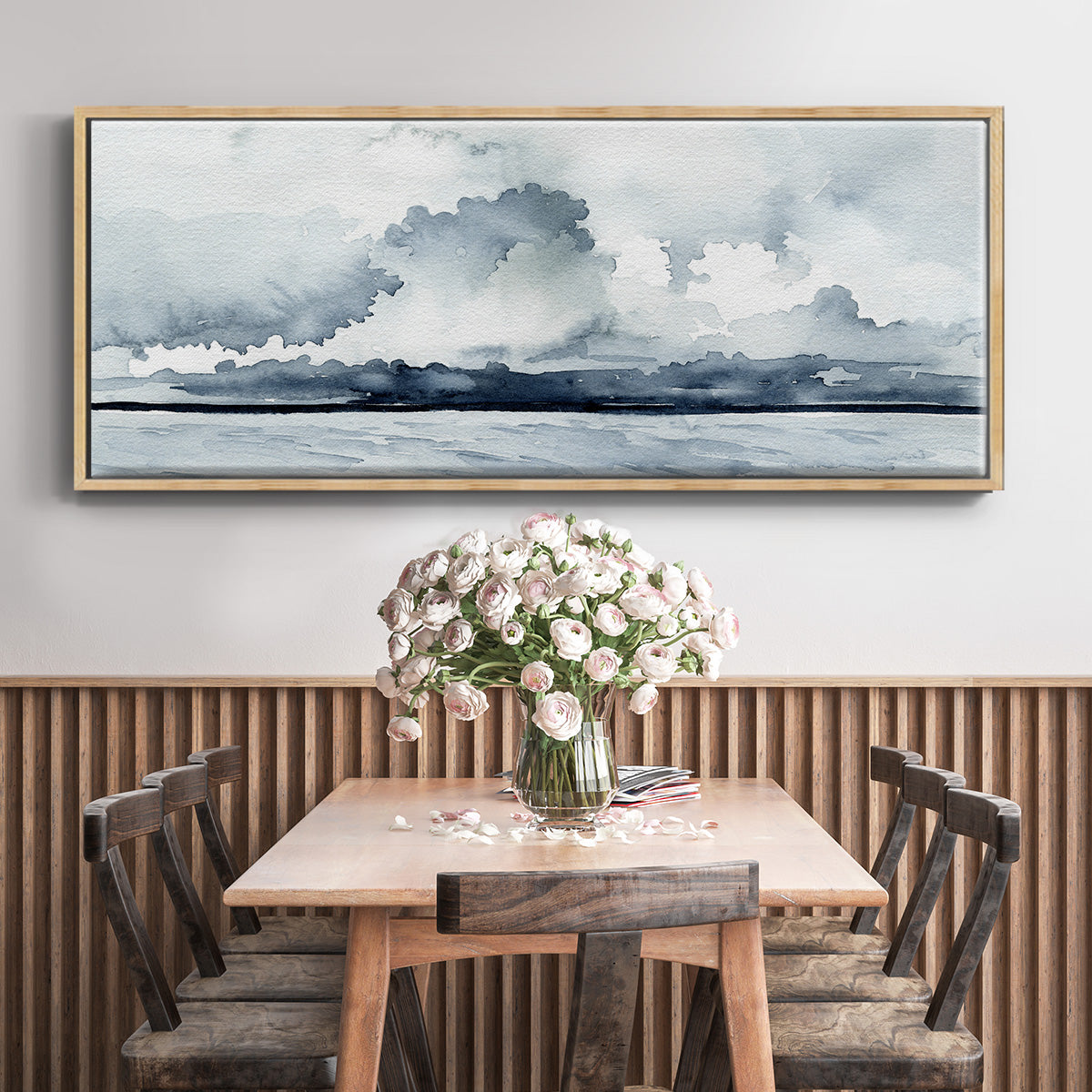 Passing Rain Storm I - Floater Framed Canvas Print