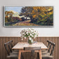 The Road to the Farm of Saint - Floater Framed Canvas Print