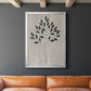 Leaves and Wood I - Modern Framed Canvas Print