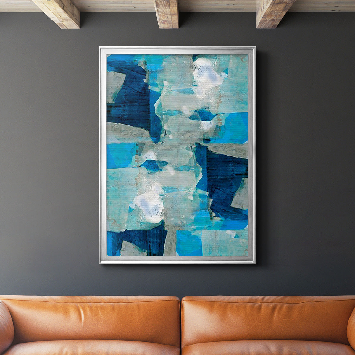 Impasto I - Modern Framed Canvas Print