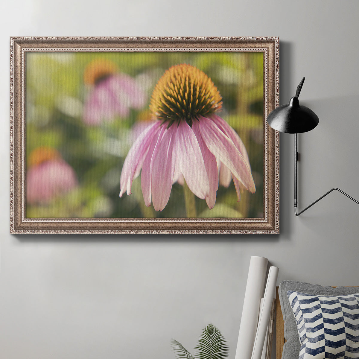 Echinacea Study I Premium Framed Canvas- Ready to Hang