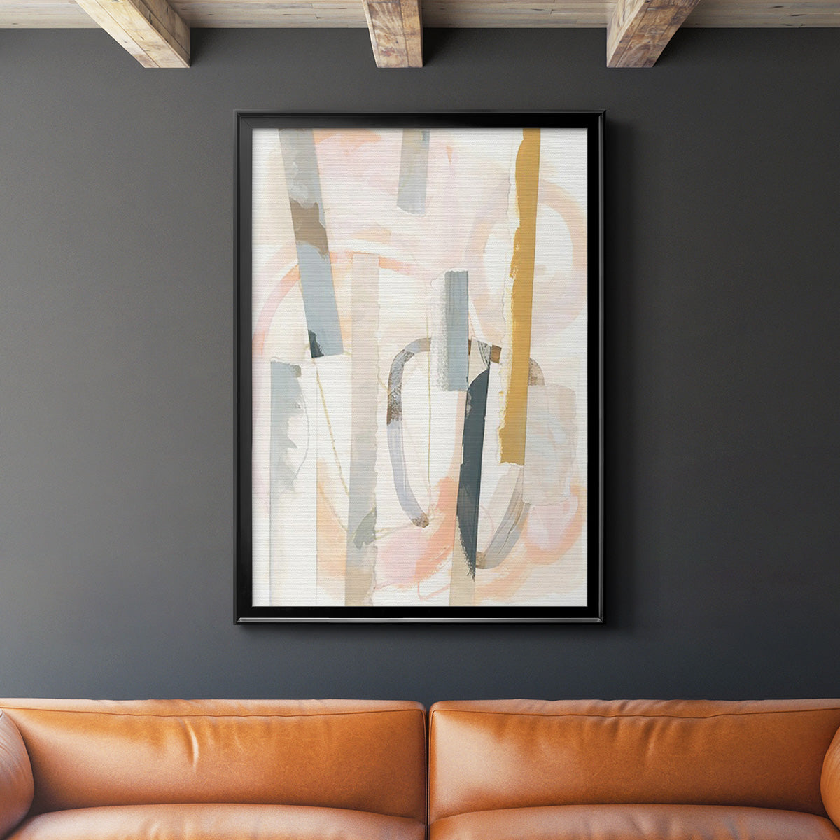 Melon Litmus IV - Modern Framed Canvas Print